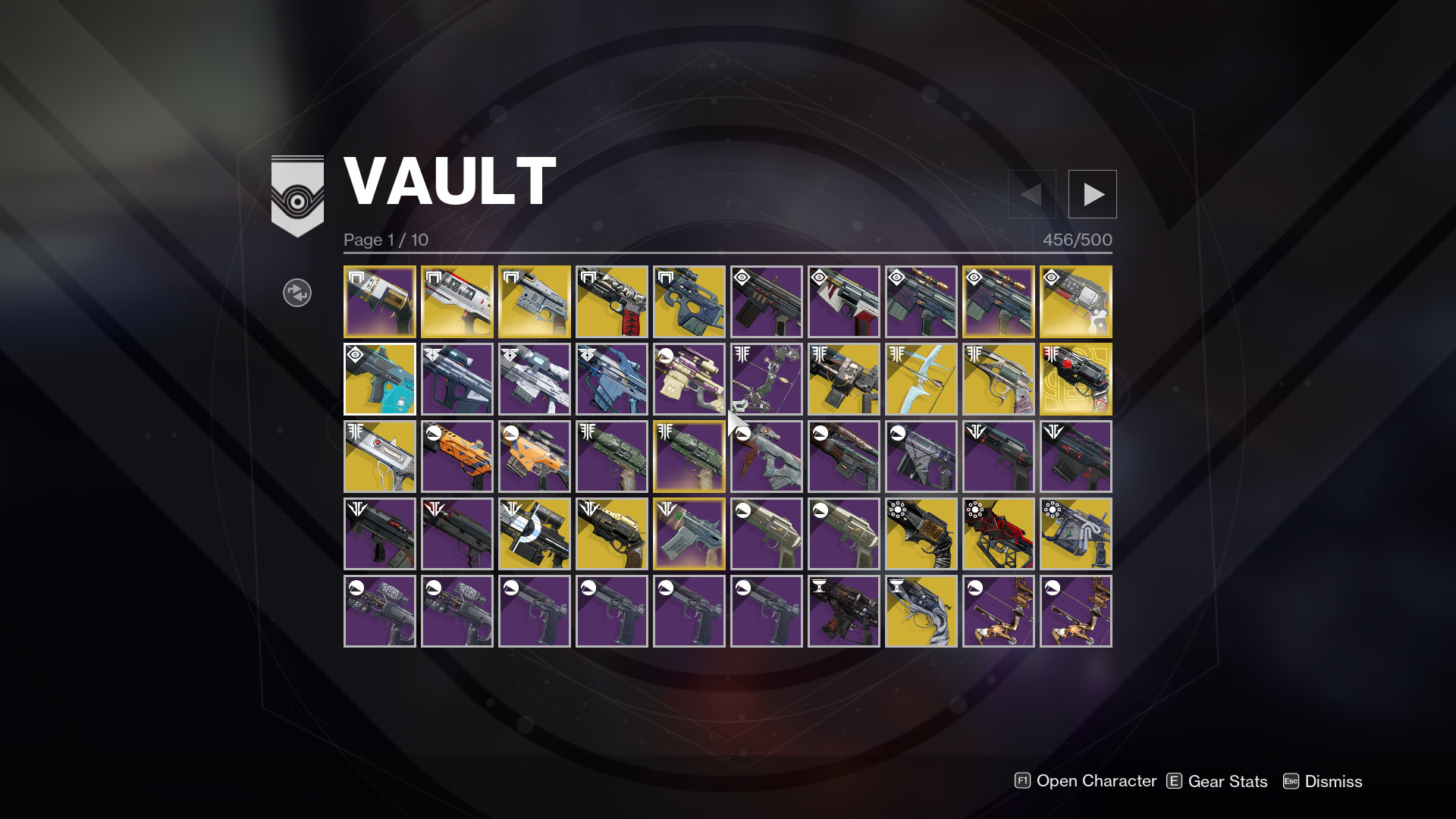 Default Destiny 2 vault